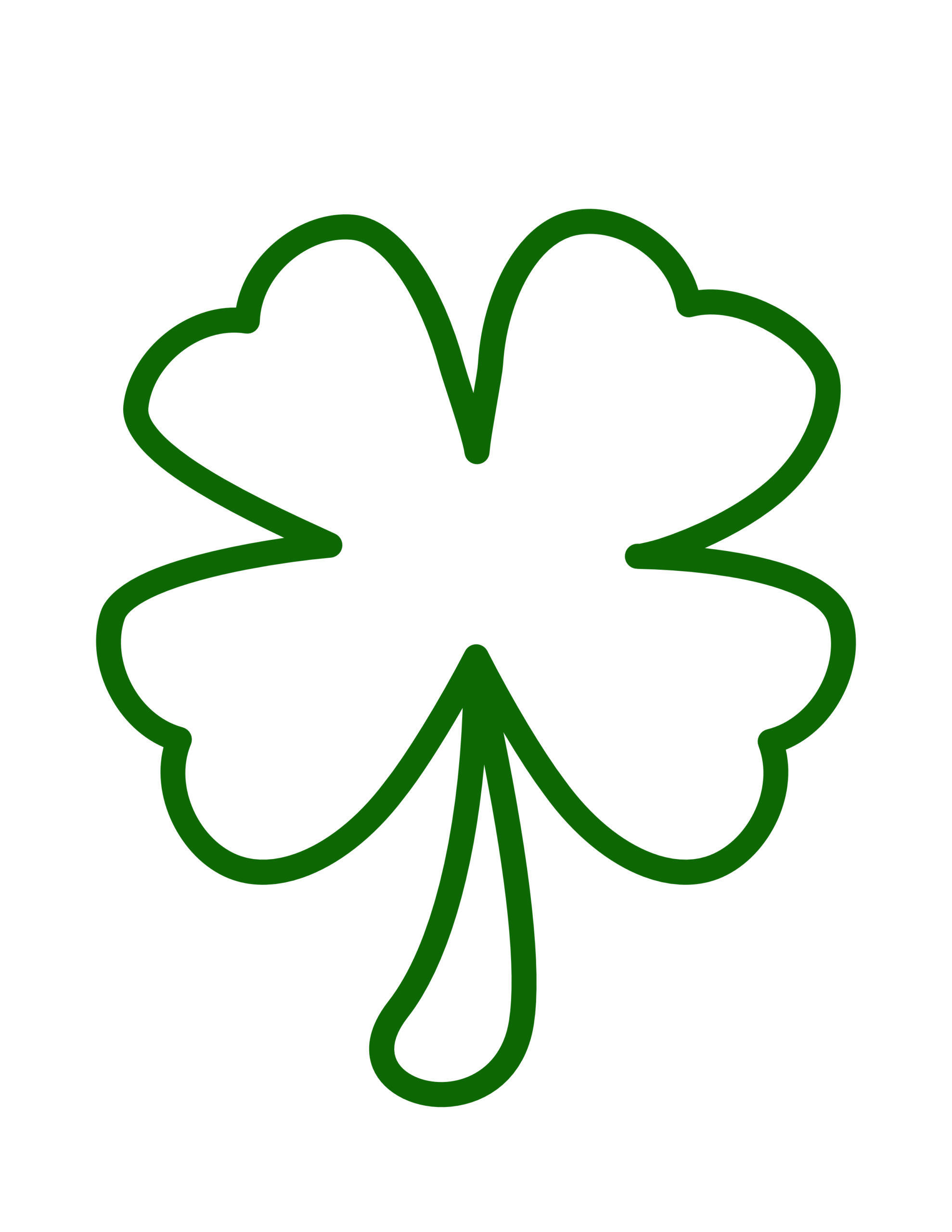 Free shamrock template for St. Patrick’s Day crafts The SVG Station